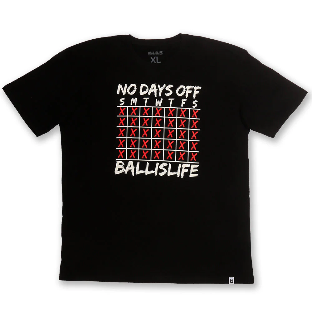 No Days Off Tee in Black
